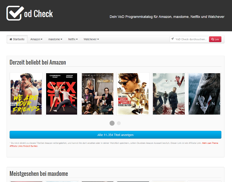 VoD Check - ab sofort für Euch online. :)