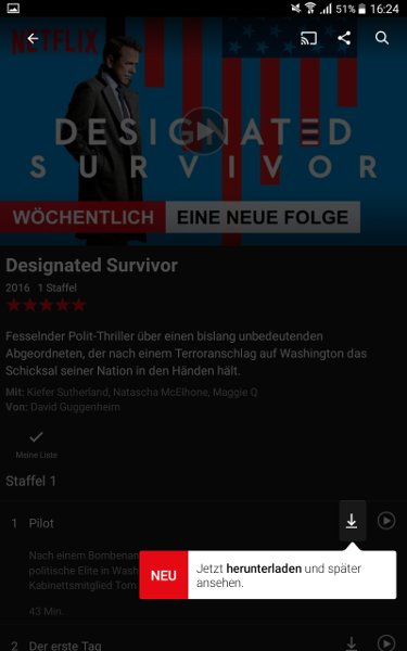Der Download-Button, mit dem ihr den Titel offline verfügbar machen könnt.